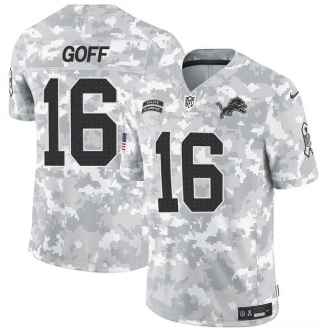 Men%27s Detroit Lions #16 Jared Goff 2024 F.U.S.E Arctic Camo Salute To Service Limited Stitched Football Jersey Dzhi->detroit lions->NFL Jersey